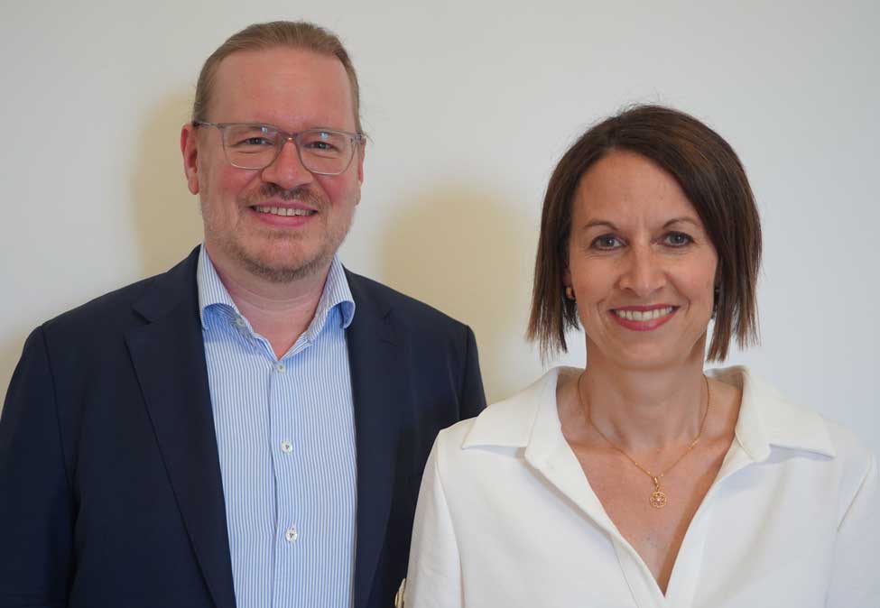 Foto von Prof. Markus Bellheim und Prof. Dr. Sonja Stibi