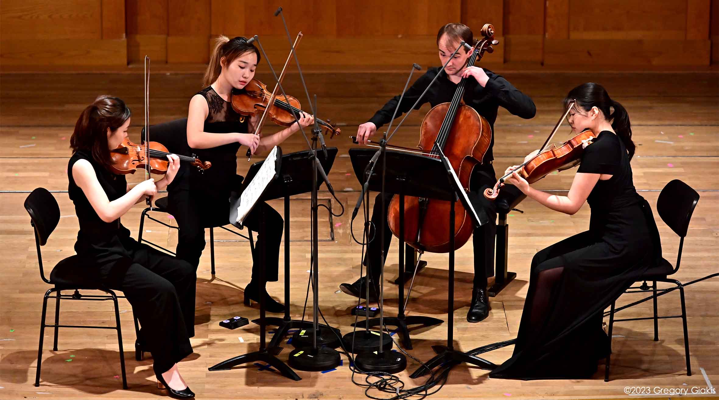 Streichquartett auf der Bühne im Großen Konzertsaal